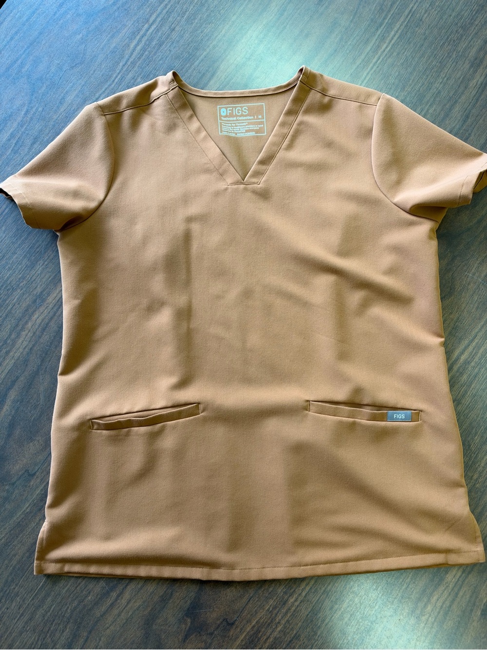 FIGS Women's V-Neck Scrub Top - Mocha